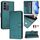 Per vivo V27 5G Global Smile Embossing RFID Custodia in pelle per telefono (verde pavone) Per vivo V27 5G Global Smile Embossing RFID Custodia in pelle per telefono (verde pavone)