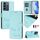 Per vivo V27 Pro 5G Global Smile Embossing RFID Custodia in pelle per telefono (verde menta) Per vivo V27 Pro 5G Global Smile Embossing RFID Custodia in pelle per telefono (verde menta)
