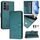 Per vivo T2 4G Global Smile Embossing RFID Custodia in pelle per telefono (verde pavone) Per vivo T2 4G Global Smile Embossing RFID Custodia in pelle per telefono (verde pavone)