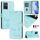 Per vivo Y55 5G Global Smile Embossing RFID Custodia in pelle per telefono (verde menta) Per vivo Y55 5G Global Smile Embossing RFID Custodia in pelle per telefono (verde menta)