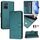 Per vivo iQOO U5E 5G / Y30 5G Smile Embossing RFID Custodia in pelle per telefono (verde pavone)