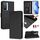 Per vivo Y76 5G Smile Embossing RFID Custodia in pelle per telefono (nero)