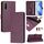 Per vivo Y70S Smile Embossing RFID Custodia in pelle per telefono (viola)