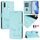Per vivo Y17 / Y15 / Y12 / Y11 Smile Embossing RFID Custodia in pelle per telefono (verde menta) Per vivo Y17 / Y15 / Y12 / Y11 Smile Embossing RFID Custodia in pelle per telefono (verde menta)