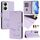 Per vivo Y27 4G 2023 Global Smile Embossing RFID Custodia in pelle per telefono (viola chiaro) Per vivo Y27 4G 2023 Global Smile Embossing RFID Custodia in pelle per telefono (viola chiaro)