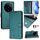 Per Xiaomi 14 Ultra Smile Embossing RFID Custodia in pelle per telefono (verde pavone) Per Xiaomi 14 Ultra Smile Embossing RFID Custodia in pelle per telefono (verde pavone)