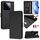 Per Xiaomi 14 Pro Smile Embossing Custodia in pelle RFID per telefono (nero) Per Xiaomi 14 Pro Smile Embossing Custodia in pelle RFID per telefono (nero)