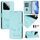 Per Xiaomi 14 Smile Embossing RFID Custodia in pelle per telefono (verde menta) Per Xiaomi 14 Smile Embossing RFID Custodia in pelle per telefono (verde menta)
