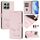 Custodia per telefono in pelle RFID con stampa a sorriso per Honor X6b (rosa) Custodia per telefono in pelle RFID con stampa a sorriso per Honor X6b (rosa)