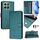 Custodia per telefono in pelle RFID con stampa a sorriso per Honor X6b (verde pavone) Custodia per telefono in pelle RFID con stampa a sorriso per Honor X6b (verde pavone)