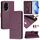 Custodia per telefono in pelle con stampa RFID per Honor 200 Smile (viola) Custodia per telefono in pelle con stampa RFID per Honor 200 Smile (viola)