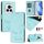 Custodia per telefono in pelle RFID con stampa Global Smile per Honor Magic6 Pro 5G (verde menta) Custodia per telefono in pelle RFID con stampa Global Smile per Honor Magic6 Pro 5G (verde menta)