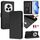 Custodia per telefono in pelle RFID con stampa Global Smile per Honor Magic6 Pro 5G (nera) Custodia per telefono in pelle RFID con stampa Global Smile per Honor Magic6 Pro 5G (nera)