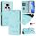 Custodia per telefono in pelle con stampa RFID Global Smile per Honor Magic6 5G (verde menta) Custodia per telefono in pelle con stampa RFID Global Smile per Honor Magic6 5G (verde menta)