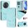 Custodia per telefono in pelle con stampa RFID per Honor Magic5 Pro Smile (verde menta) Custodia per telefono in pelle con stampa RFID per Honor Magic5 Pro Smile (verde menta)