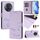 Custodia per telefono in pelle RFID con stampa Smile per Honor Magic5 Pro (viola chiaro) Custodia per telefono in pelle RFID con stampa Smile per Honor Magic5 Pro (viola chiaro)