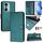 Custodia per telefono in pelle con stampa RFID per Honor 60 5G Smile (verde pavone) Custodia per telefono in pelle con stampa RFID per Honor 60 5G Smile (verde pavone)