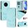 Custodia per telefono in pelle con stampa RFID per Honor 50 Lite Smile (verde menta) Custodia per telefono in pelle con stampa RFID per Honor 50 Lite Smile (verde menta)