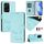 Custodia per telefono in pelle con stampa RFID Global Smile per Honor 200 Lite (verde menta) Custodia per telefono in pelle con stampa RFID Global Smile per Honor 200 Lite (verde menta)