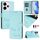Per Redmi 13 4G / Note 13R Smile Embossing RFID Custodia in pelle per telefono (verde menta) Per Redmi 13 4G / Note 13R Smile Embossing RFID Custodia in pelle per telefono (verde menta)