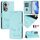 Per OPPO Reno11 5G Global Smile Embossing RFID Custodia in pelle per telefono (verde menta) Per OPPO Reno11 5G Global Smile Embossing RFID Custodia in pelle per telefono (verde menta)