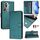 Per OPPO Reno11 Pro 5G Global Smile Embossing RFID Custodia in pelle per telefono (verde pavone) Per OPPO Reno11 Pro 5G Global Smile Embossing RFID Custodia in pelle per telefono (verde pavone)