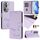 Per OPPO Reno11 Pro 5G Global Smile Embossing RFID Custodia in pelle per telefono (viola chiaro) Per OPPO Reno11 Pro 5G Global Smile Embossing RFID Custodia in pelle per telefono (viola chiaro)