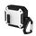 Per Samsung Galaxy Buds 3 / 3 Pro Custodia protettiva per auricolari bicolore con interruttore e gancio (nero bianco) Per Samsung Galaxy Buds 3 / 3 Pro Custodia protettiva per auricolari bicolore con interruttore e gancio (nero bianco)