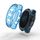 Per Garmin Fenix ​​8 AMOLED 43mm Half Pack Hollow TPU Watch Custodia protettiva (blu trasparente)