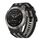 Per Garmin Fenix 6 Sapphire GPS Nylon Canvas Quick Release Cinturino da 22 mm (Nero Grigio) Per Garmin Fenix 6 Sapphire GPS Nylon Canvas Quick Release Cinturino da 22 mm (Nero Grigio)