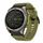 Per Garmin Fenix ​​8 MIP 51mm Nylon Canvas Quick Release 26mm Cinturino per orologio (verde militare)