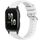 Per Garmin Forerunner Sq2 / Sq2 Music Stripe Texture Silicone 20mm Watch Band (Bianco) Per Garmin Forerunner Sq2 / Sq2 Music Stripe Texture Silicone 20mm Watch Band (Bianco)