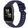 Per Garmin Forerunner Sq2 / Sq2 Music Stripe Texture Silicone Watch Band 20mm (Blu notte) Per Garmin Forerunner Sq2 / Sq2 Music Stripe Texture Silicone Watch Band 20mm (Blu notte)