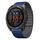 Per Garmin Fenix ​​8 AMOLED 47mm Dual Color Magnetic Quick Release 22mm Cinturino in silicone (blu scuro+nero)