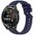 Per Huawei Watch GT Runner Stripe Texture cinturino in silicone da 22 mm (blu notte) Per Huawei Watch GT Runner Stripe Texture cinturino in silicone da 22 mm (blu notte)