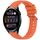 Per Huawei Watch 3 Cinturino in silicone con trama a strisce da 22 mm (arancione)
