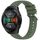 Per Huawei Watch GT 2E Cinturino in silicone con trama a strisce da 22 mm (verde scuro)