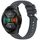 Per Huawei Watch GT 2E Cinturino in silicone con trama a strisce da 22 mm (grigio scuro) Per Huawei Watch GT 2E Cinturino in silicone con trama a strisce da 22 mm (grigio scuro)