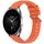 Per Xiaomi Watch S2 42/46mm Cinturino in silicone con trama a strisce da 22mm (arancione)