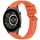 Per Xiaomi Haylou RT2 LS10 Stripe Texture 22mm Cinturino in silicone (arancione) Per Xiaomi Haylou RT2 LS10 Stripe Texture 22mm Cinturino in silicone (arancione)