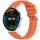 Per Garmin Venu 3 Stripe Texture 22mm cinturino in silicone (arancione)