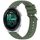 Per Garmin Forerunner 265S Music Stripe Texture cinturino in silicone da 18 mm (verde scuro) Per Garmin Forerunner 265S Music Stripe Texture cinturino in silicone da 18 mm (verde scuro)