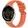 Per Garmin Venu 3S Stripe Texture 18mm Cinturino in silicone (arancione)