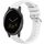 Per Garmin Vivoactive 4S Stripe Texture cinturino in silicone da 18 mm (bianco) Per Garmin Vivoactive 4S Stripe Texture cinturino in silicone da 18 mm (bianco)