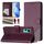 Per Ulefone Note 14 Custodia per telefono in pelle con stampa a nido d'ape RFID (viola) Per Ulefone Note 14 Custodia per telefono in pelle con stampa a nido d'ape RFID (viola)