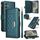 Per Samsung Galaxy S24 5G Custodia per telefono in pelle con cerniera a rombo (verde) Per Samsung Galaxy S24 5G Custodia per telefono in pelle con cerniera a rombo (verde)