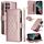 Per Samsung Galaxy S22 Ultra 5G Custodia per telefono in pelle con cerniera a rombi e tracolla (oro rosa) Per Samsung Galaxy S22 Ultra 5G Custodia per telefono in pelle con cerniera a rombi e tracolla (oro rosa)