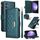 Per Samsung Galaxy S23 FE 5G Custodia per telefono in pelle con cerniera a rombo (verde) Per Samsung Galaxy S23 FE 5G Custodia per telefono in pelle con cerniera a rombo (verde)
