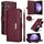 Per Samsung Galaxy S23 FE 5G Custodia per telefono in pelle con cerniera a rombi e tracolla (rosso vino) Per Samsung Galaxy S23 FE 5G Custodia per telefono in pelle con cerniera a rombi e tracolla (rosso vino)