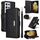 Per Samsung Galaxy S21 Ultra 5G Custodia per telefono in pelle con cerniera a rombo (nera) Per Samsung Galaxy S21 Ultra 5G Custodia per telefono in pelle con cerniera a rombo (nera)